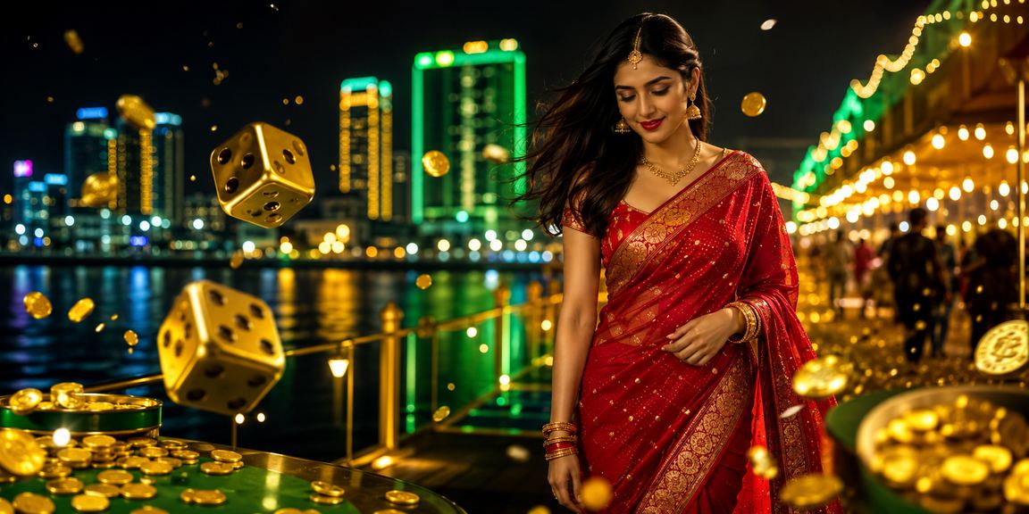 চট্টগ্রামে শাড়ি পরে ডাইস গেম খেলছেন একজন ব্যবহারকারী