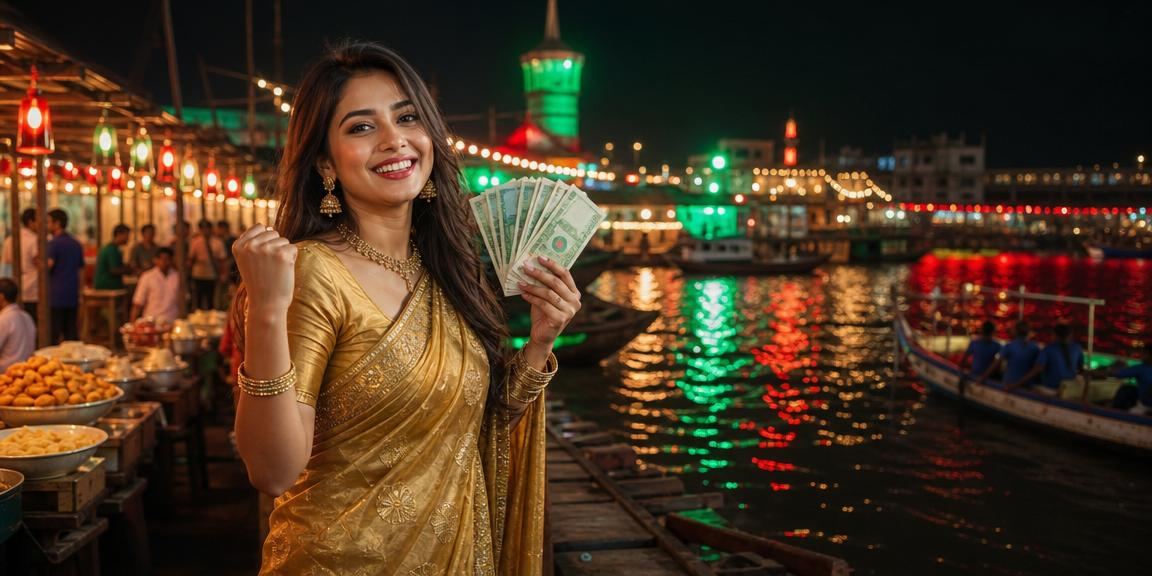 নারায়ণগঞ্জে শাড়ি পরে ক্রিকেট বেটিং দেখছেন