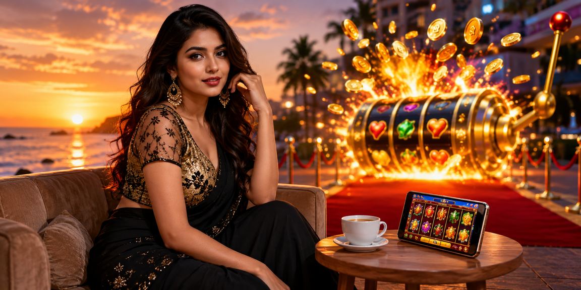সেন্ট মার্টিন সমুদ্র সৈকতে স্লট গেম খেলছেন